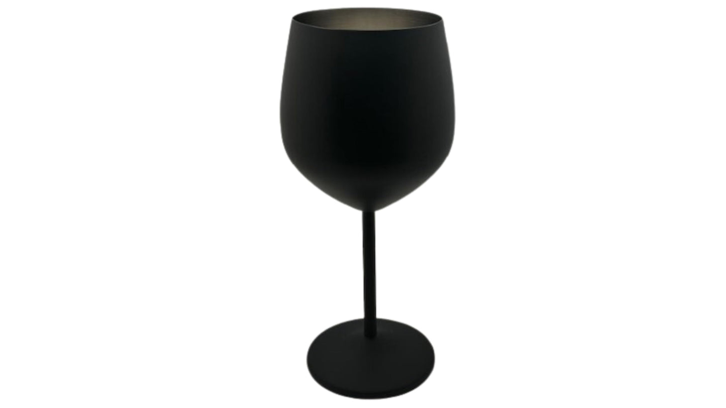 K&K Home Gold Stainless Steel Unbreakable Wine Glasses - 18 oz - Set of 2 Colored, Stemmed Metal Wine Glasses Perfect for Outdoors, Weddings, and Parties