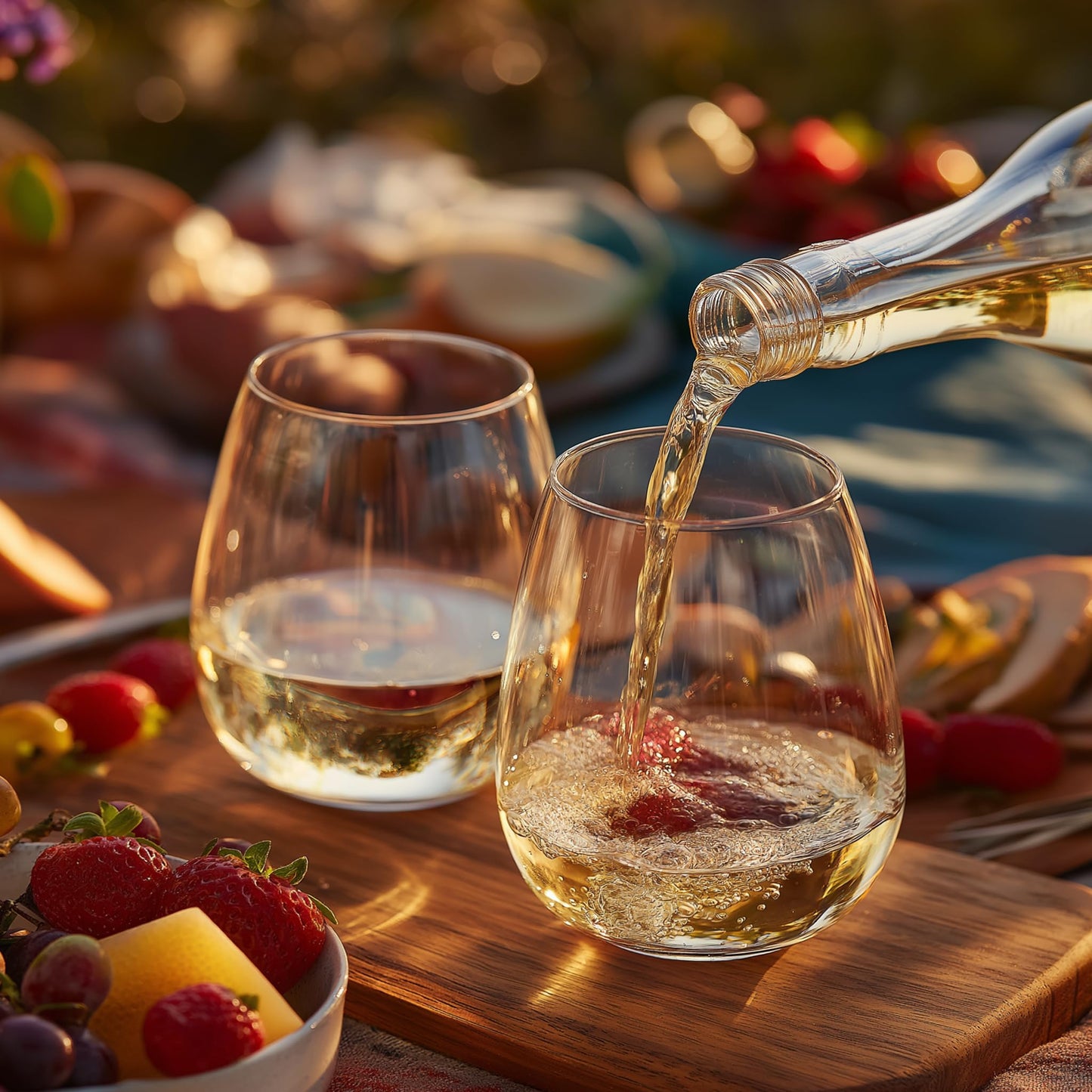 K&K Home Stemless/Stemmed Wine Glasses Set of 4, Wine Glasses for Red Wine, White Wine, Spirits, and Cocktails