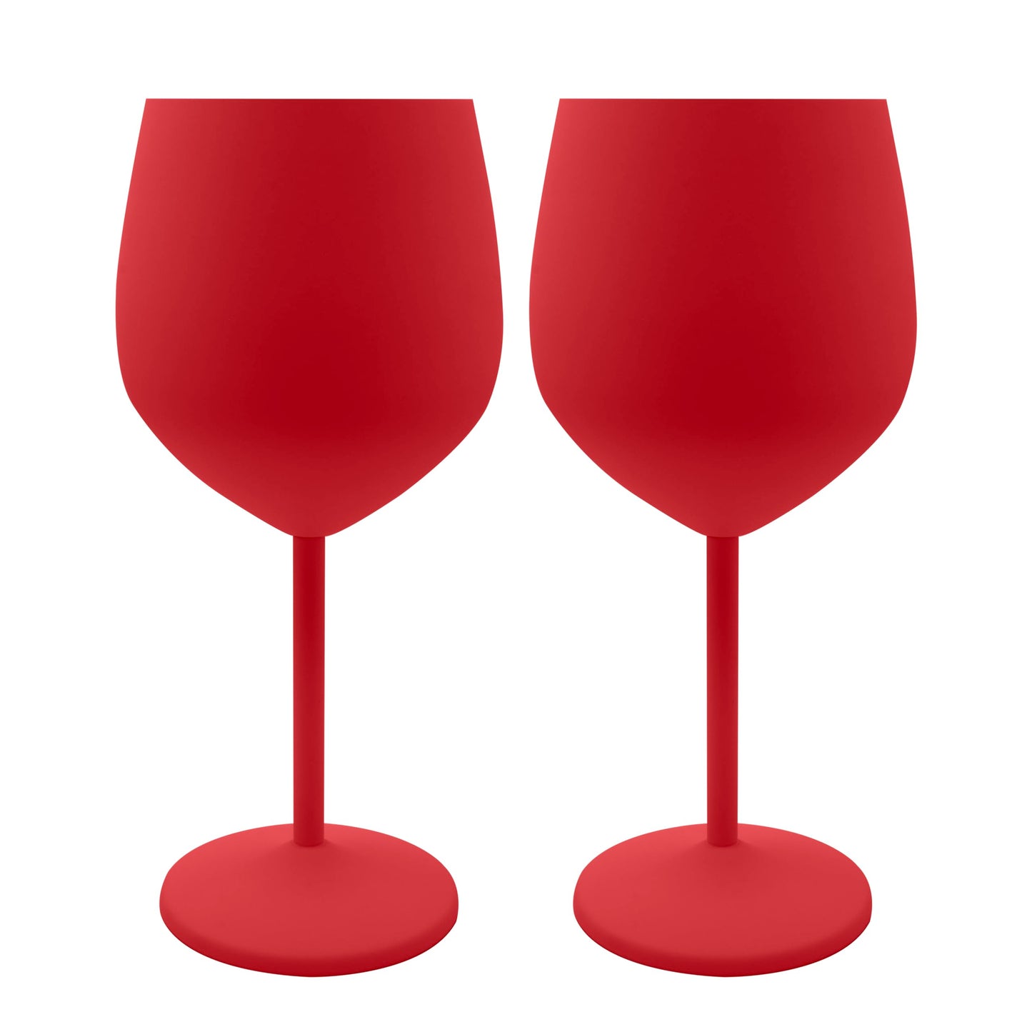 K&K Home Gold Stainless Steel Unbreakable Wine Glasses - 18 oz - Set of 2 Colored, Stemmed Metal Wine Glasses Perfect for Outdoors, Weddings, and Parties