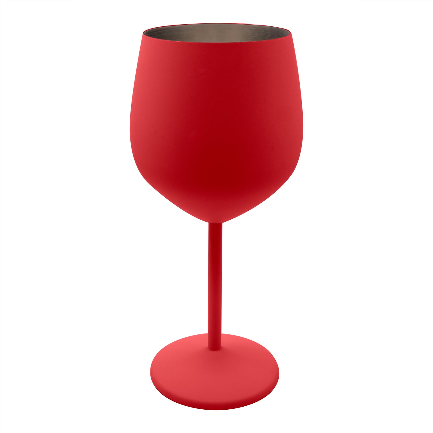 Copas de vino tinto irrompibles de acero inoxidable K&amp;K Home Red - 18 oz - Juego de 2 copas de vino de metal con tallo de colores, perfectas para exteriores, bodas y fiestas