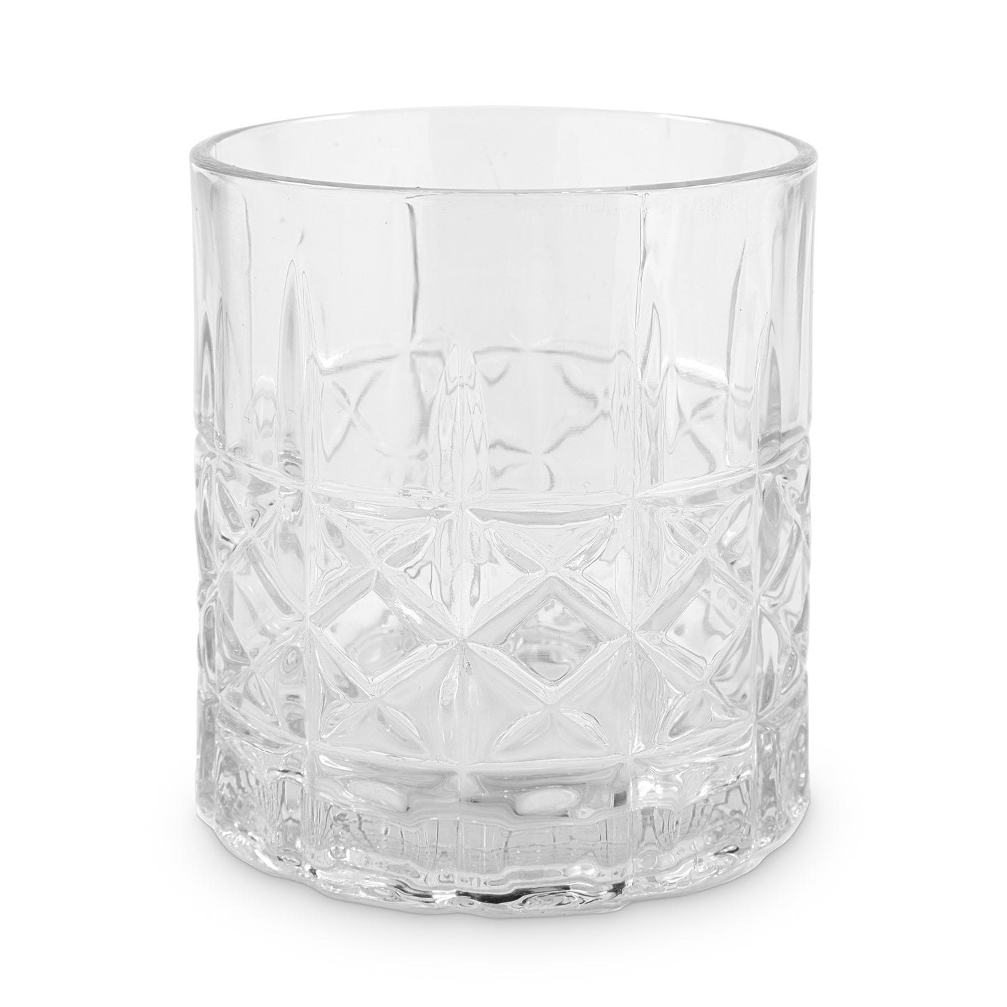 K&K Home Whiskey Glasses Set of 4-12 Oz Unique Bourbon Glass, Old Fashioned Liquor Vodka Bourbon Cocktail Scotch Bar Glasses Set