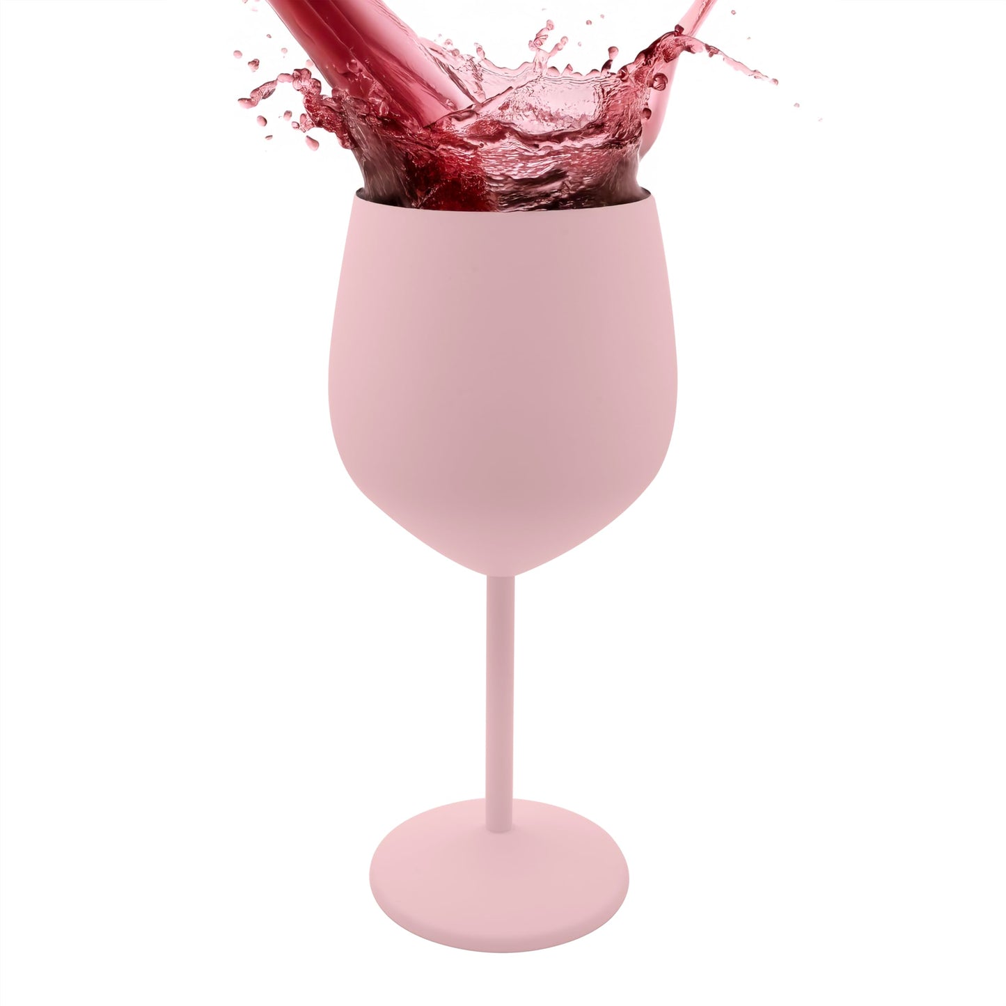 K&K Home Gold Stainless Steel Unbreakable Wine Glasses - 18 oz - Set of 2 Colored, Stemmed Metal Wine Glasses Perfect for Outdoors, Weddings, and Parties