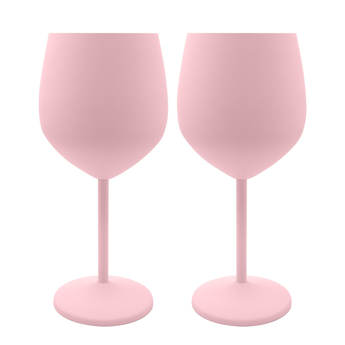 K&K Home Gold Stainless Steel Unbreakable Wine Glasses - 18 oz - Set of 2 Colored, Stemmed Metal Wine Glasses Perfect for Outdoors, Weddings, and Parties
